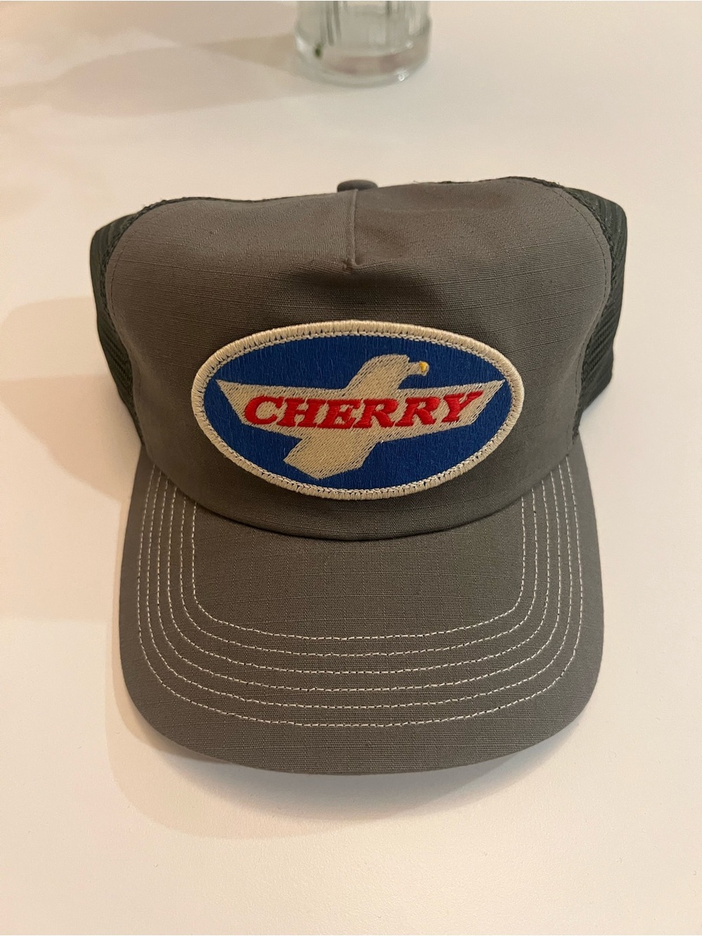 Cherry LA Eagle Patch Trucker